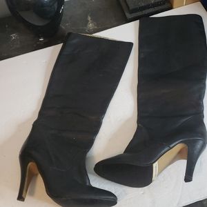 evans knee high boots